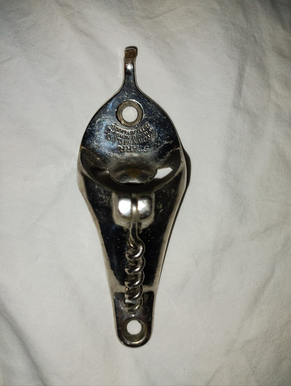 Vintage Starr Brown Manufacturing Co Newport News VA Wall Mount Bottle Opener